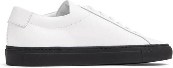 Common Projects lace-up contrasting sole sneakers White