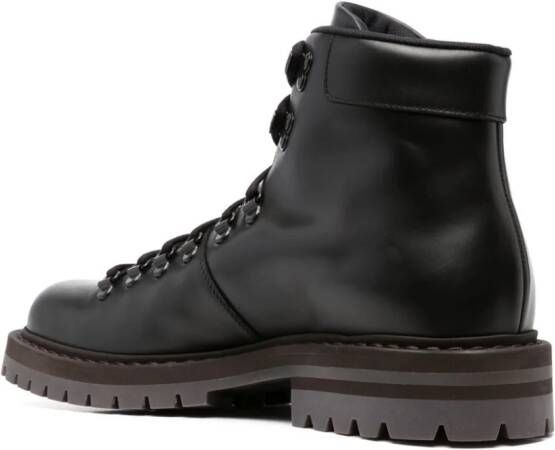 Common Projects lace-up leather ankle boots Black