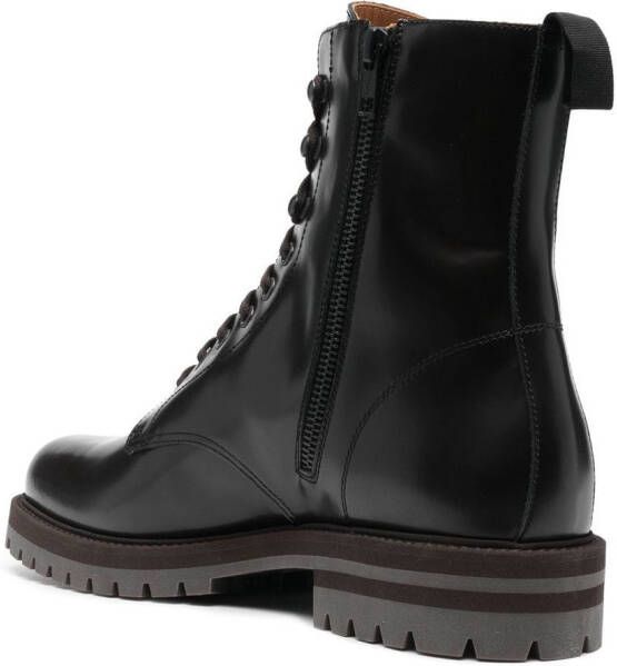 Common Projects lace-up leather boots 3621 BROWN