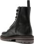 Common Projects lace-up leather combat boots Black - Thumbnail 3