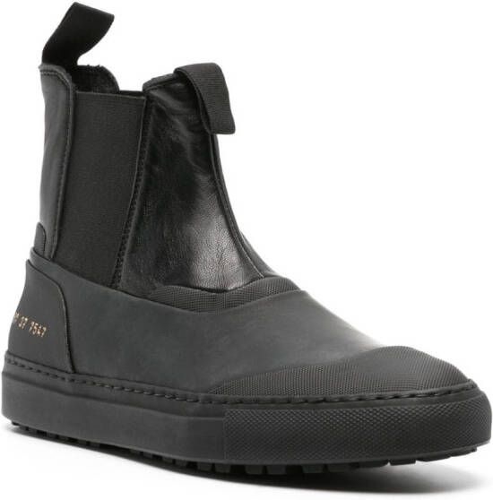 Common Projects leather Chelsea boots Black