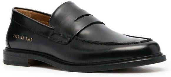 Common Projects leather penny loafers Black
