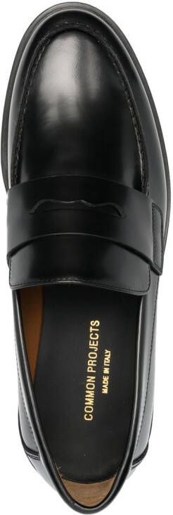 Common Projects leather penny loafers Black