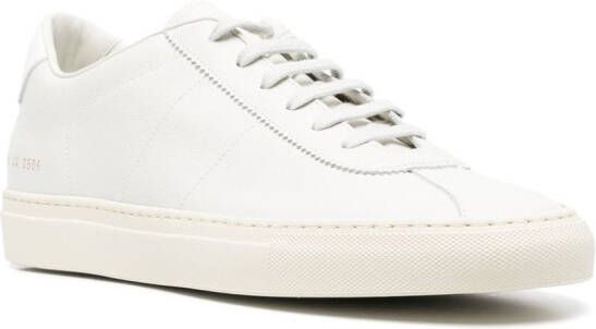 Common Projects logo-lettering low-top sneakers White