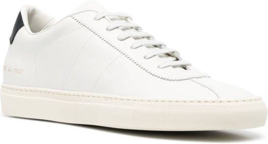 Common Projects logo-lettering low-top sneakers White