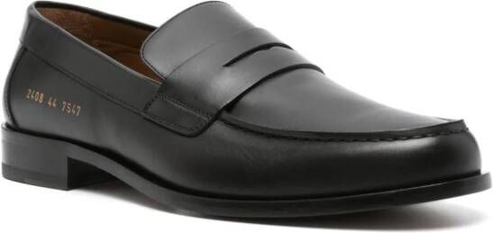 Common Projects penny-slot leather loafers Black