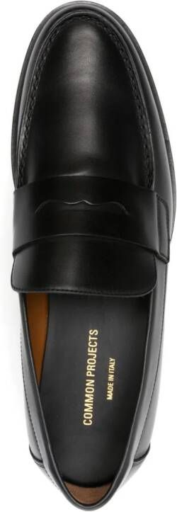 Common Projects penny-slot leather loafers Black