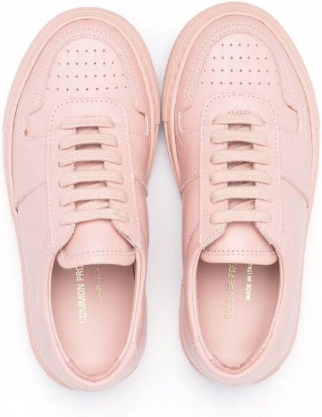 Common Projects perforated lace-up sneakers Pink