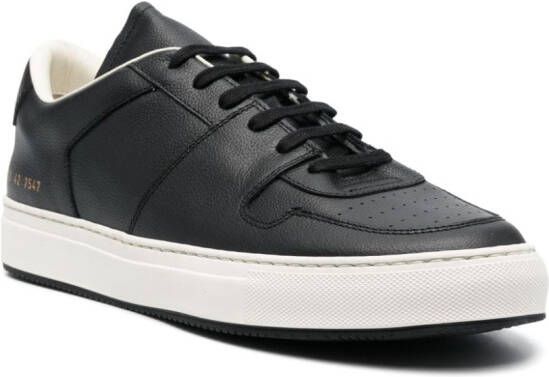 Common Projects polished-finish lace-up sneakers Black