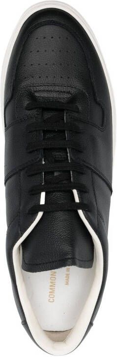 Common Projects polished-finish lace-up sneakers Black