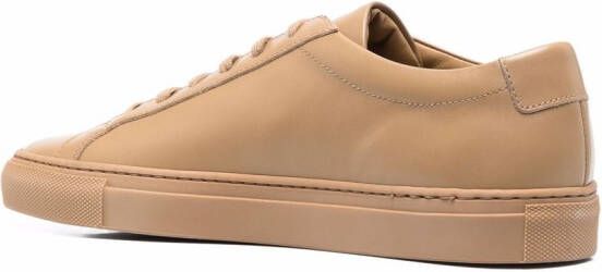 Common Projects polished-finish lace-up sneakers Brown