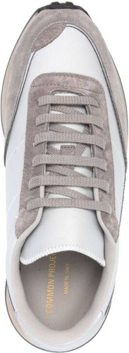 Common Projects reflective-panel suede sneakers Grey