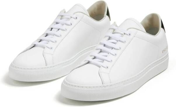 Common Projects Retro Classics logo-stamp leather sneakers White