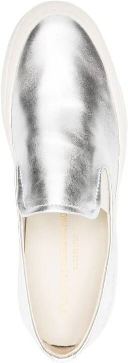 Common Projects slip-on metallic leather sneakers Silver