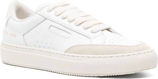 Common Projects stamped-numbers leather sneakers White