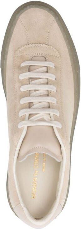 Common Projects stamped-numbers suede sneakers Neutrals