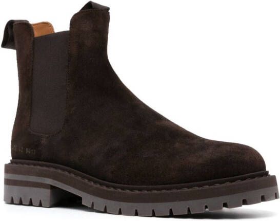 Common Projects suede Chelsea boots Brown