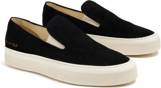 Common Projects suede slip-on sneakers Black
