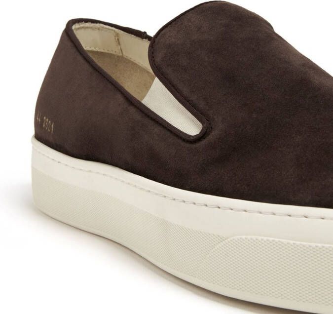 Common Projects suede slip-on sneakers Brown