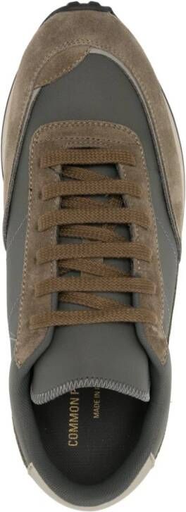 Common Projects Track Technical two-tone sneakers Green