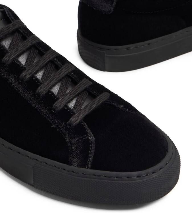 Common Projects Achilles velvet sneakers Black