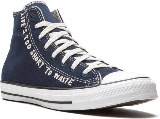 Converse Chuck Taylor All Star Hi "Life'S Too Short To Waste" sneakers Blue