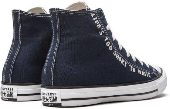 Converse Chuck Taylor All Star Hi "Life'S Too Short To Waste" sneakers Blue