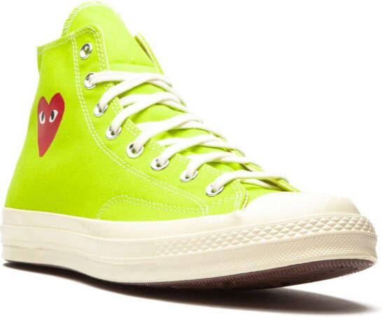 Converse x Comme Des Garçons Play Chuck 70 Ox AC "Bright Green" sneakers - Picture 2