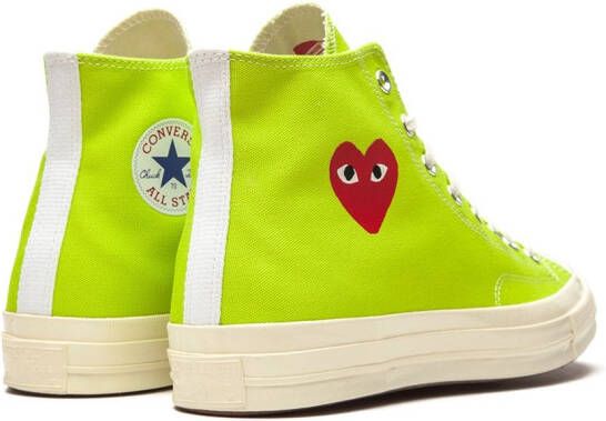 Converse x Comme Des Garçons Play Chuck 70 Ox AC "Bright Green" sneakers - Picture 3