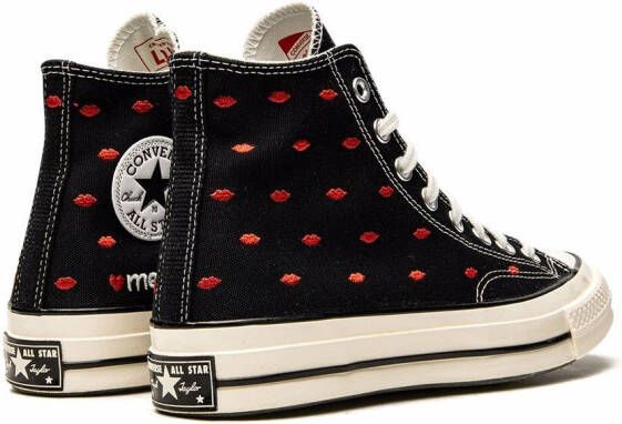 Converse Chuck 70 Embroidered Lips High sneakers Black
