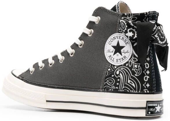 Converse Chuck 70 patchwork high-top sneakers Black