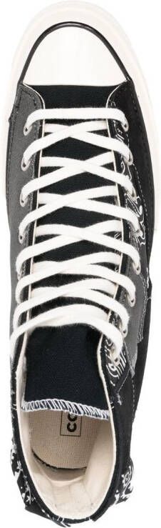 Converse Chuck 70 patchwork high-top sneakers Black