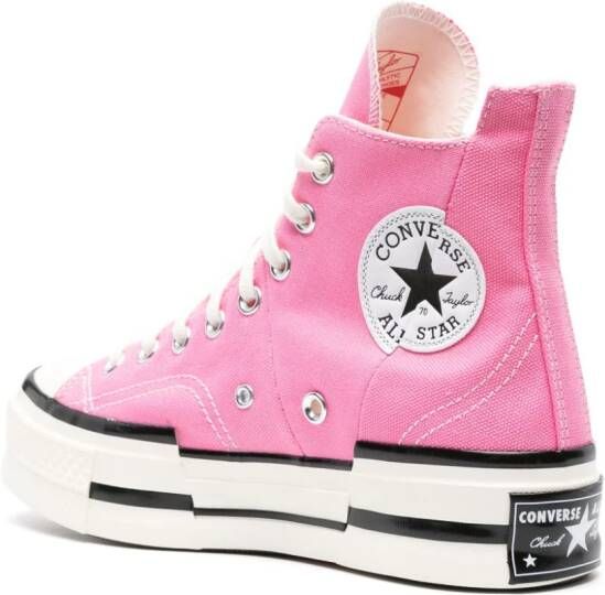 Converse Chuck 70 Plus high-top canvas sneakers Pink