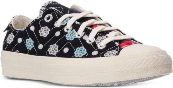 Converse Chuck 70 quilted floral-print sneakers Black