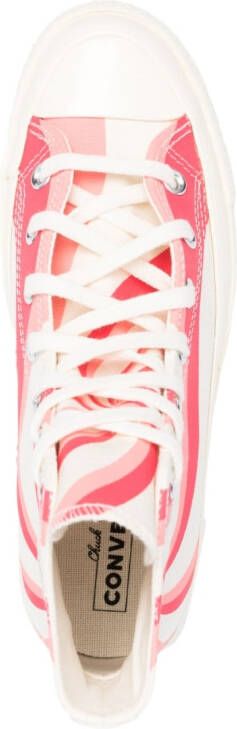 Converse graphic-print high-top sneakers Pink