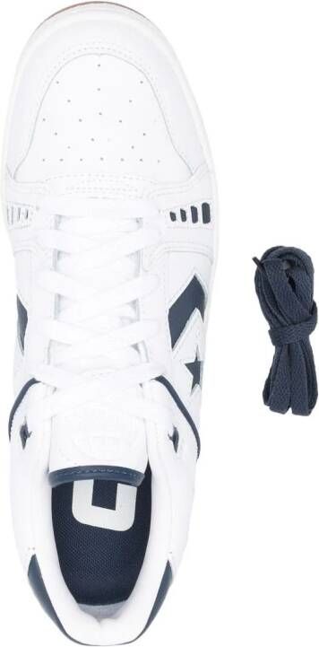 Converse lace-up leather sneakers White