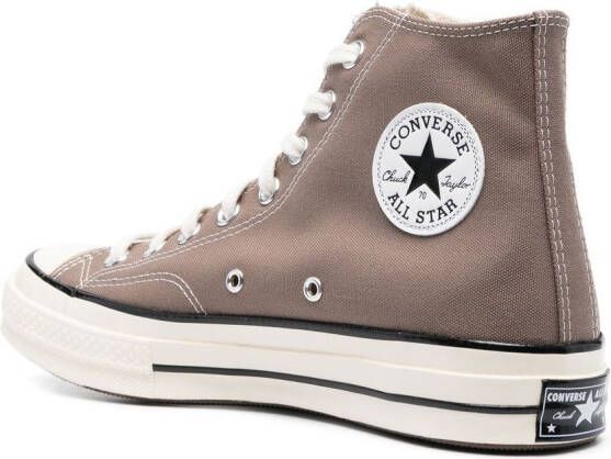 Converse logo-patch high-top sneakers Brown