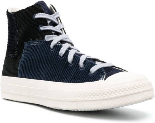 Converse logo-patch round-toe sneakers Blue