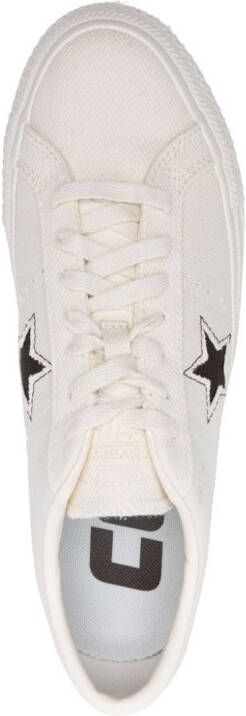 Converse One Star lace-up sneakers White