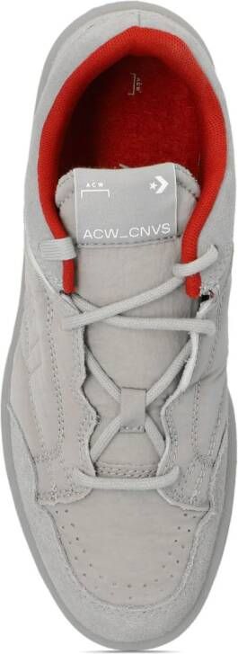 Converse stitched pattern lace-up sneakers Grey