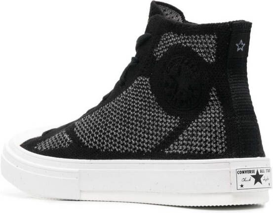 Converse woven-panel high-top sneakers Black