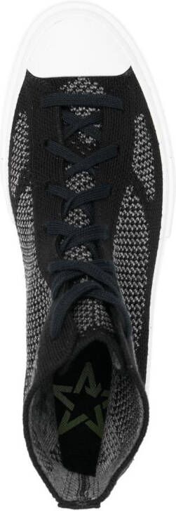 Converse woven-panel high-top sneakers Black