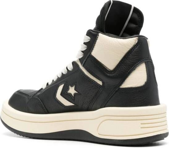 Rick Owens DRKSHDW x DRKSHDW Turbowpn leather sneakers Black