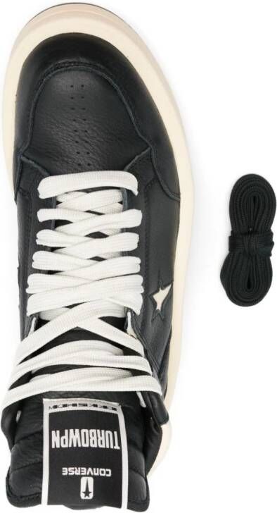 Rick Owens DRKSHDW x DRKSHDW Turbowpn leather sneakers Black