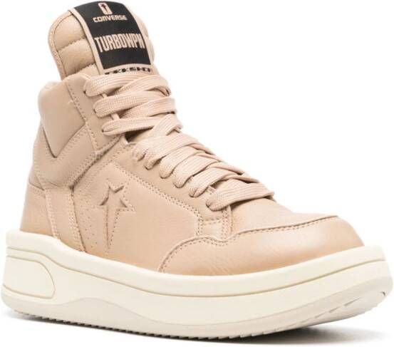 Converse x DRKSHDW Turbowpn leather sneakers Neutrals