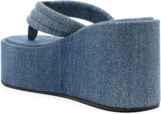 Coperni 100mm denim thong sandals Blue