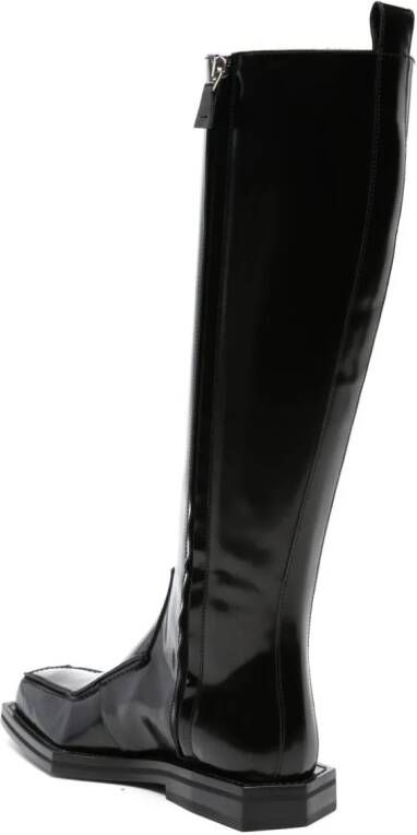 Coperni 3D Vector knee-high boots Black