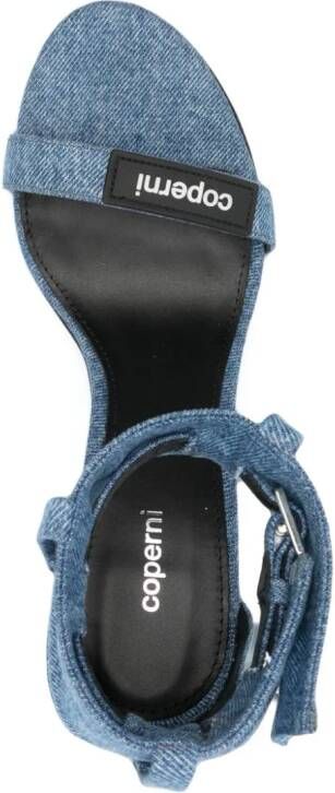 Coperni 85mm denim sandals Blue
