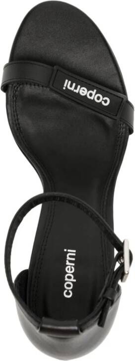 Coperni 90mm strappy leather sandals Black