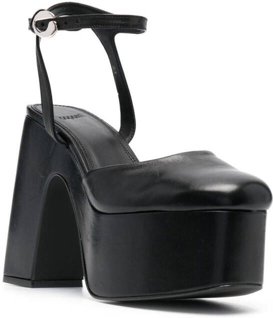 Coperni Bridge platform pumps Black